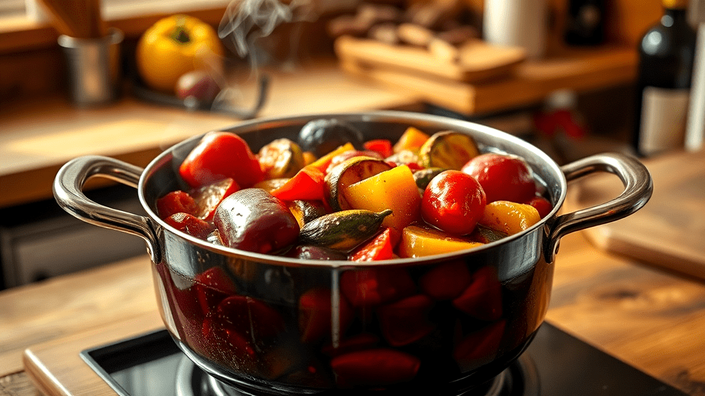 Simmering with Red Wine