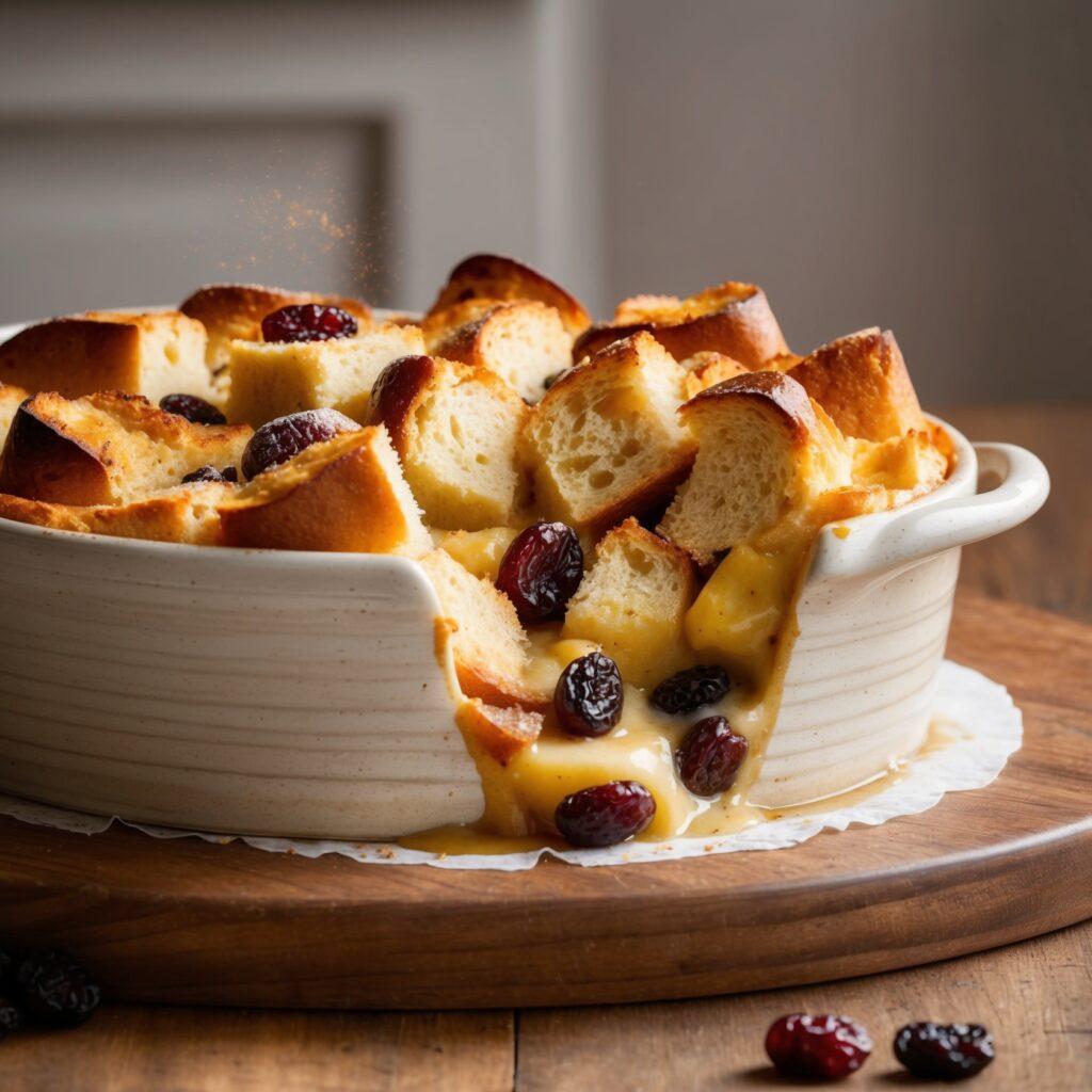 Bread Pudding with Raisins