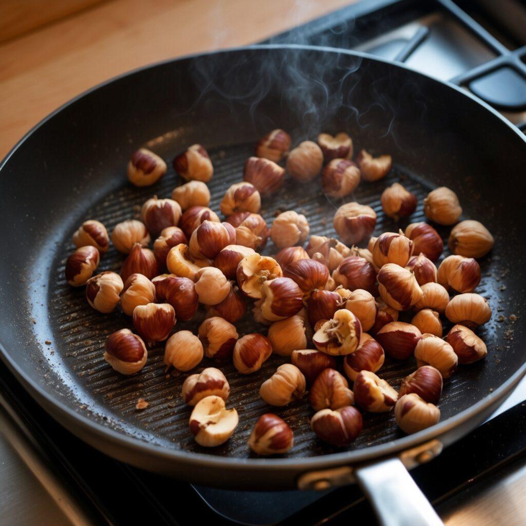 Leonardo Phoenix A cozy kitchen scene with hazelnuts being toa 0