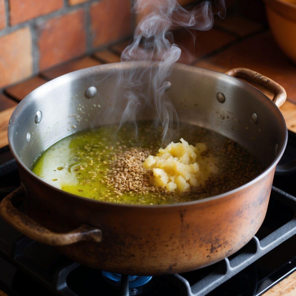 Leonardo Phoenix A rustic heavybottomed pot on a stovetop oliv 1