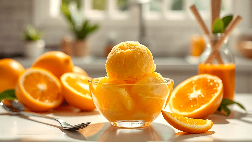 orange sorbet recipe