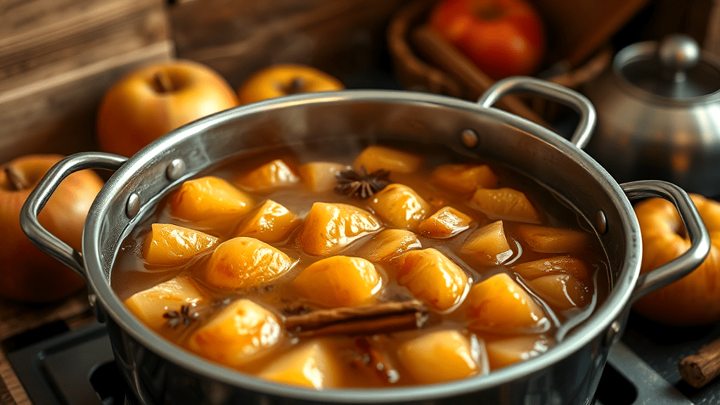 Preparing the Spiced Apple Filling