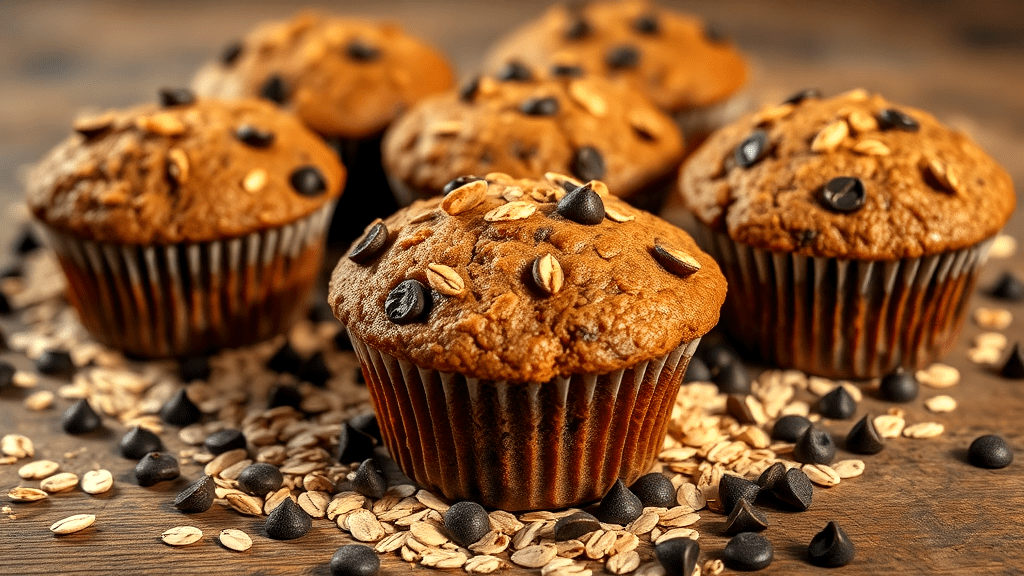 oatmeal chocolate muffins