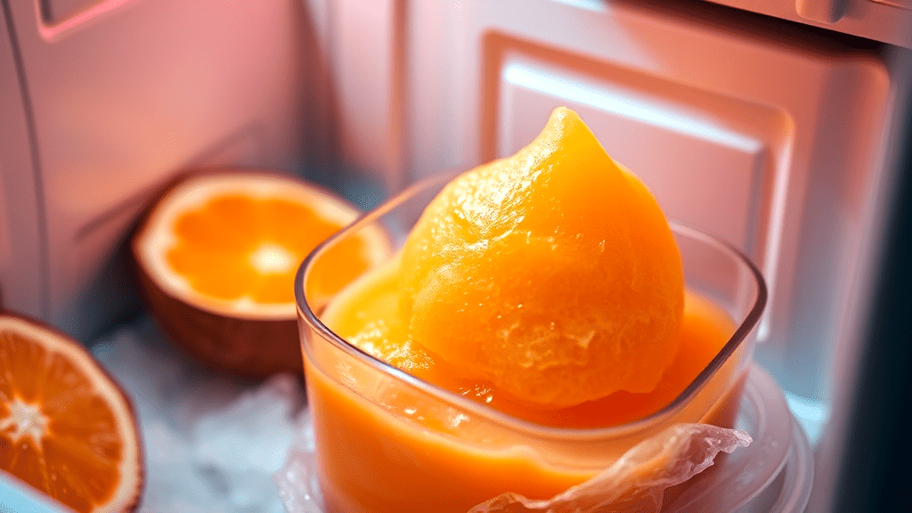 How to Store Your Orange Sorbet