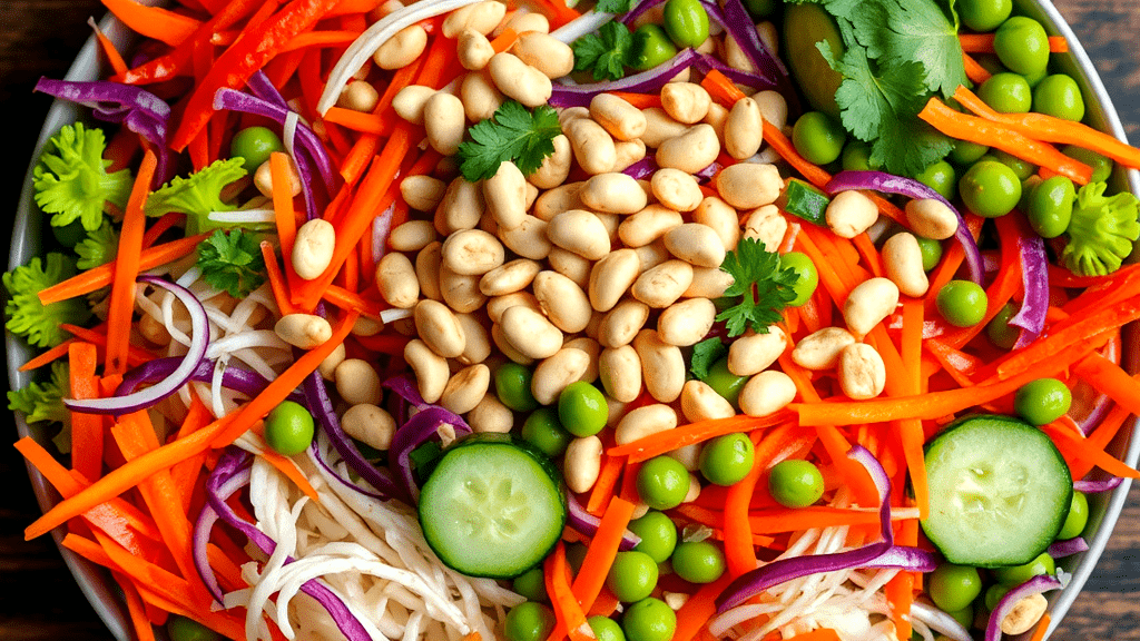 Ingredients for Thai Peanut Salad