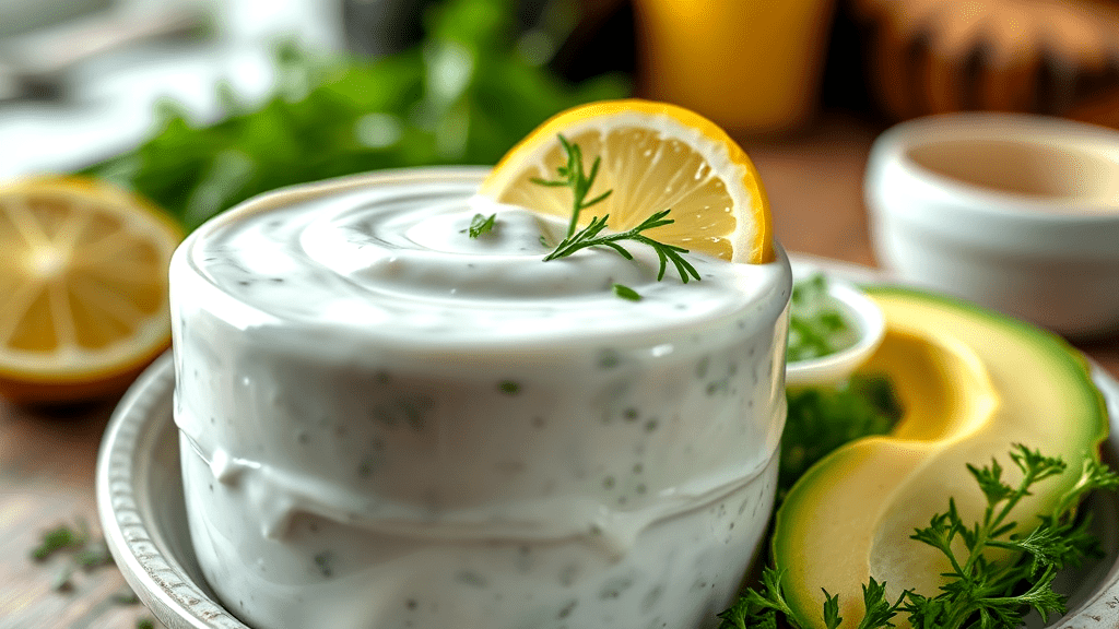 Ingredients for Avocado Ranch Dressing