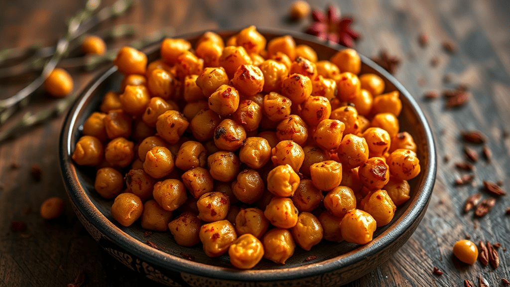 Spicy Roasted Chickpeas Recipe