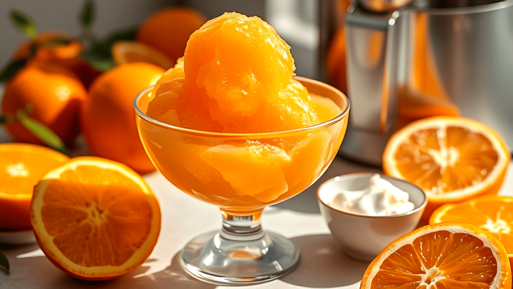 Essential Ingredients for Orange Sorbet