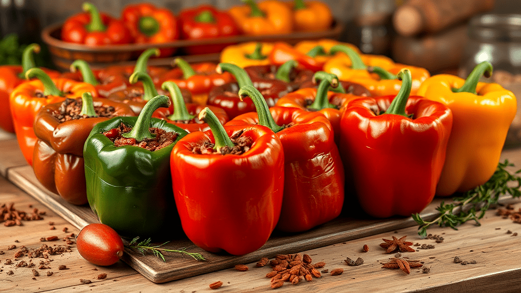 Fresh Bell Peppers Selection