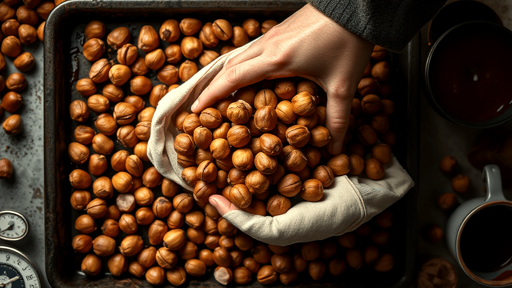 Roasting the Hazelnuts for Extra Flavor