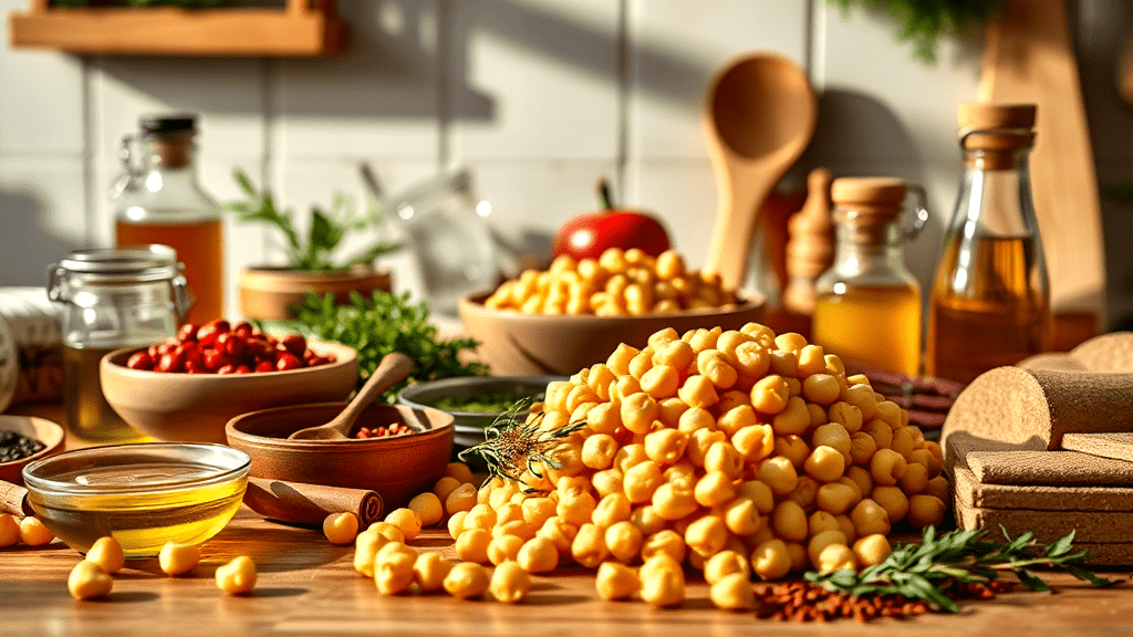 Ingredients for Perfect Roasted Chickpeas