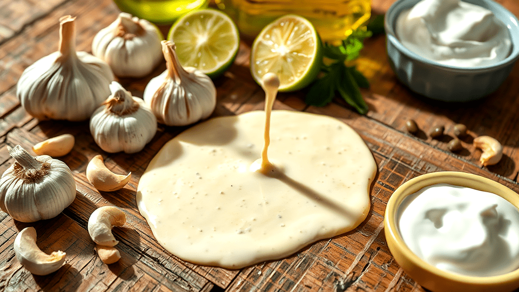 Making the Roasted Garlic Dressing