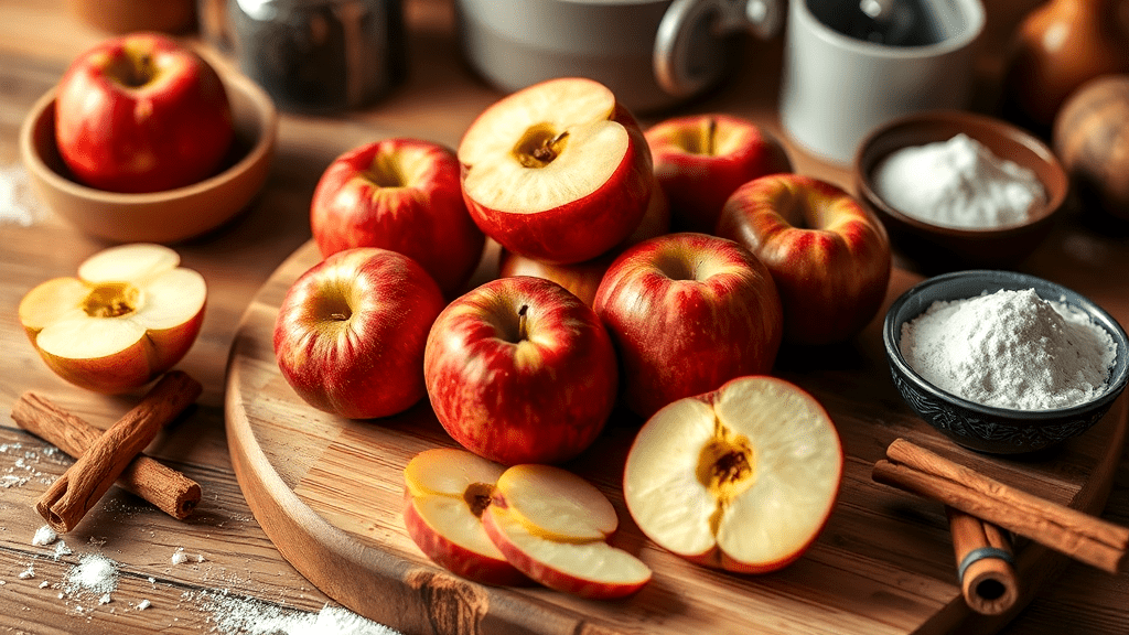 Preparing the Apples for Baking