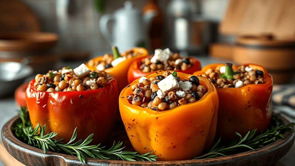 mediterranean stuffed peppers