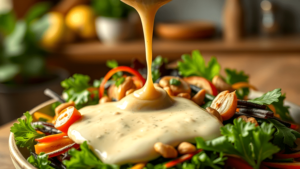 Vegan Roasted Garlic Dressing Option